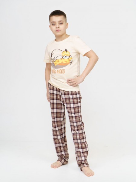 Пижама детская М28-3Д Бежевый (Б)