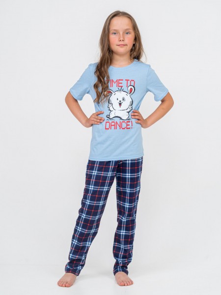 Пижама детская 775-3Д Голубой (Б)