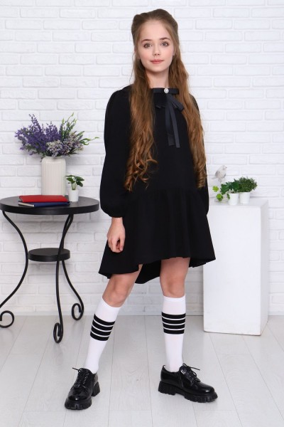 Платье для девочки Арт. 13275 - черный (Н)