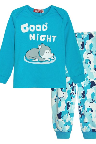 Пижама для мальчика 92163 - голубой (Н)
