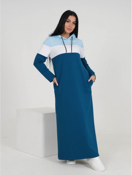 Хадижа платье женское (голубой) (Л)