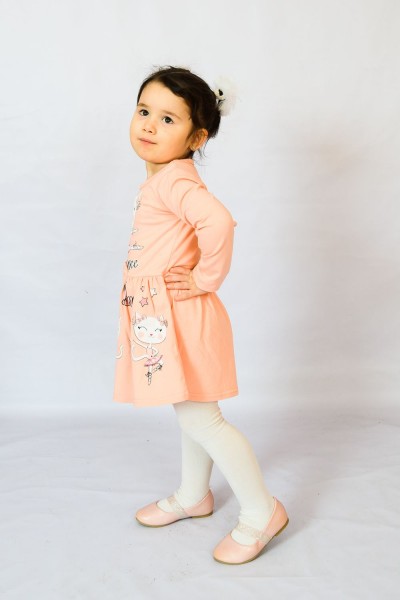 Платье 83008 детское - персик (Н)