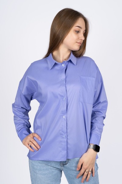Джемпер (рубашка) женский 6359 - сиреневый (Н)