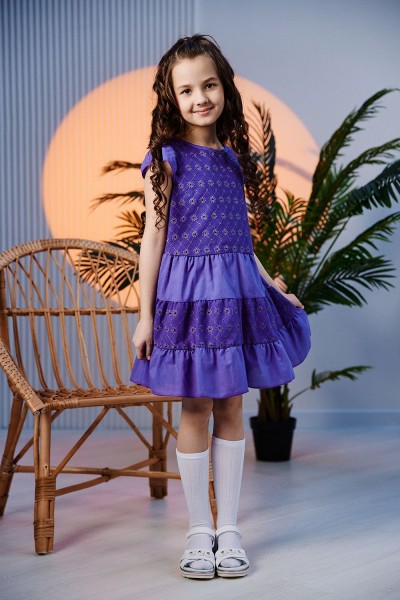 Платье 9184 детское - фиолетовый (Н)