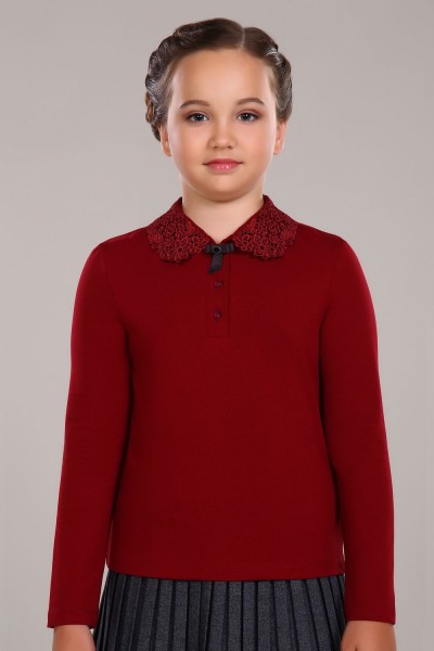 Блузка для девочки Рианна Арт.13180 - бордовый (Н)