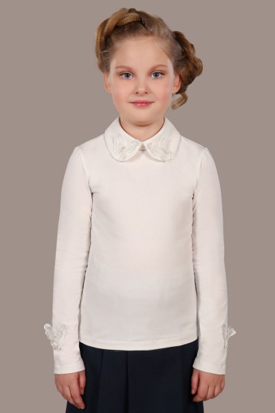 Блузка для девочки Камилла арт. 13173 - крем (Н)
