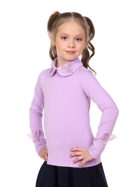 Блузка для девочки Камилла арт. 13173 - светло-сиреневый (Н)