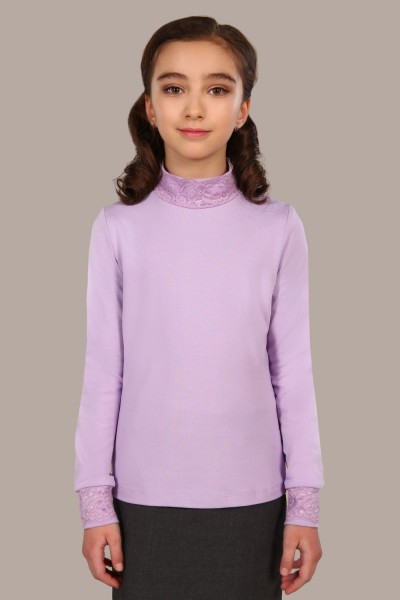 Блузка для девочки Дженифер арт. 13119 - светло-сиреневый (Н)