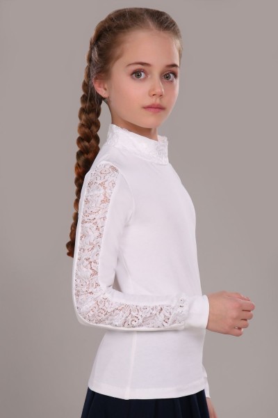 Блузка для девочки Каролина New арт.13118N - крем (Н)