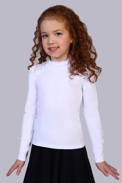 Блузка для девочки Алена арт. 13143 - белый (Н)