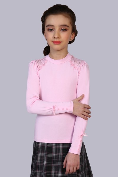 Блузка для девочки Алена арт. 13143 - светло-розовый (Н)