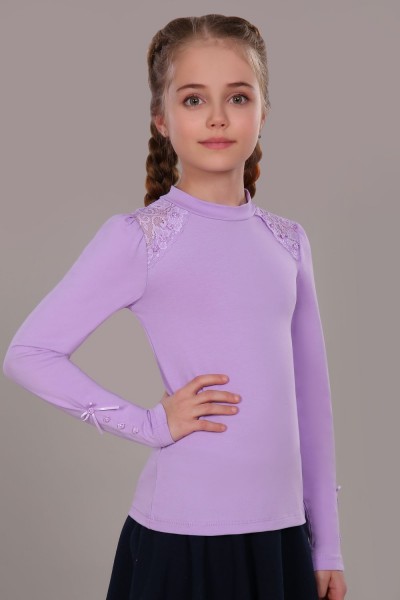 Блузка для девочки Алена арт. 13143 - светло-сиреневый (Н)