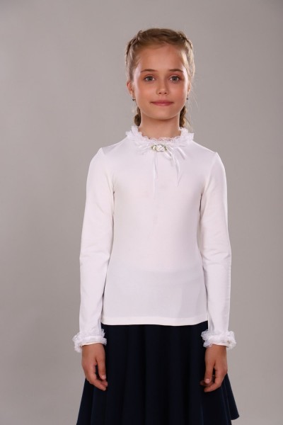 Блузка для девочки Ариэль Арт. 13265 - крем (Н)