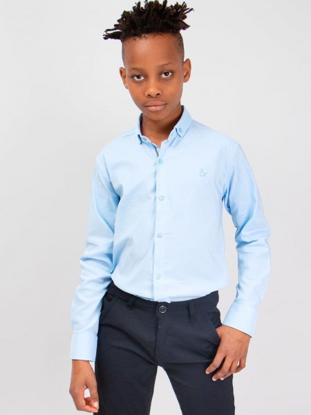 Рубашка для мальчика SP9134 - голубой (Н)
