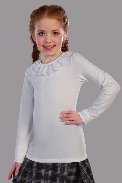 Блузка для девочки Вероника 13141 - крем (Н)