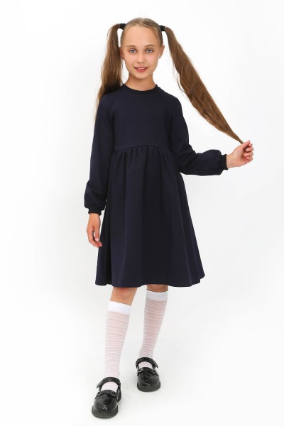 Платье Школа-6 детское - темно-синий (Н)