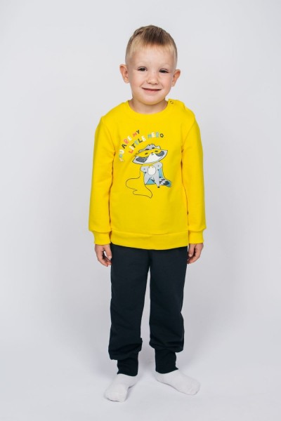 Костюм для мальчика 11241 - графитовый-желтый (Н)