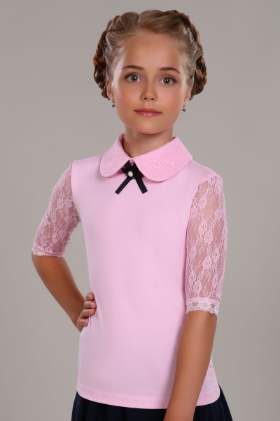 Блузка для девочки Шарлиз Арт. 13237 - светло-розовый (Н)