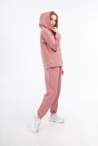 Айс костюм женский футер 3х нитка (розовый) (Лб)