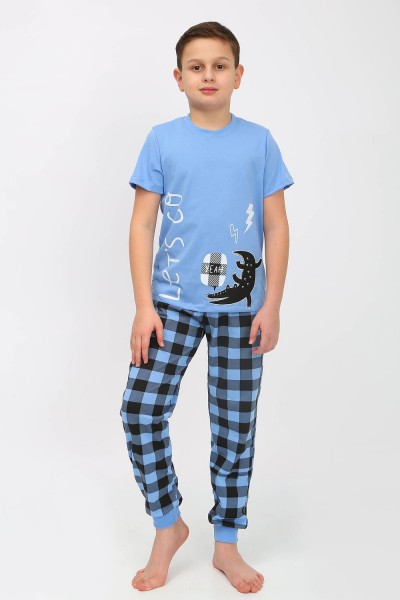 Пижама для мальчика 92182 - голубой (Н)