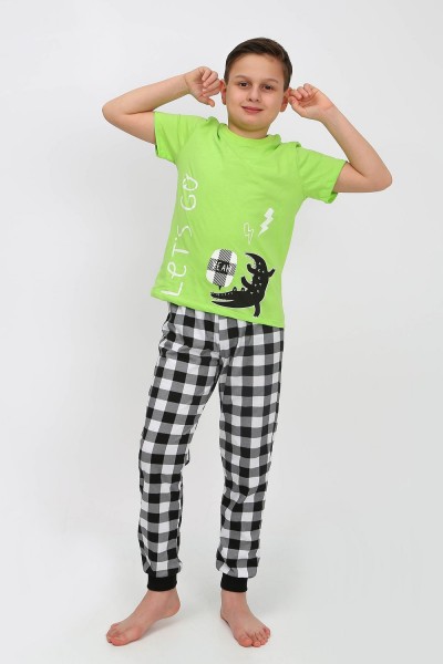 Пижама для мальчика 92182 - салатовый (Н)