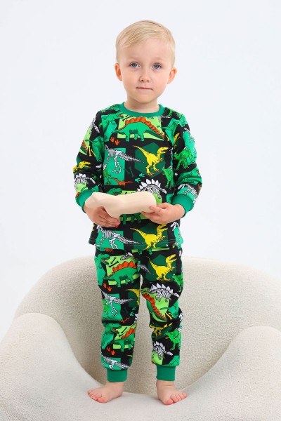 Пижама Заря детская - зеленый (Н)