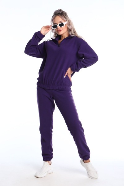 Костюм с брюками Лазурит 21фл - фиолетовый (Н)