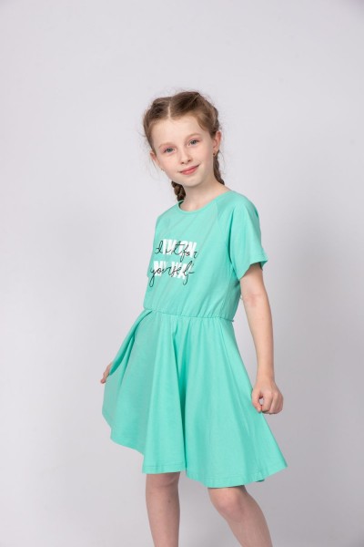 Платье для девочки 81228 - ментол (Н)